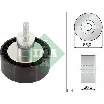 Vratná/vodicí kladka, klínový žebrový řemen Schaeffler INA 532 0908 10