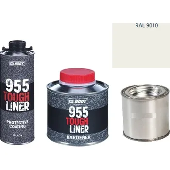 Autolak HB BODY 955 RAPTOR tough liner - 2k polyuretan textura set/báze + tužidlo + barva /RAL 9010 900ml