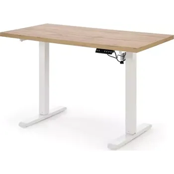 Psací stůl Psací stůl s nastavitelnou výškou B54 - dub/bílá - SLEVA 3% s kodem radost25