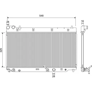 Chladič motoru Chladič, chlazení motoru VALEO 701210