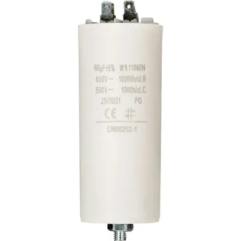 Kondenzátor 450V + Zem 60.0uf / 450 v + Aarde W1-11060N Nedis