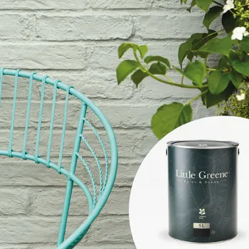Speciální výtvarná barva Little Greene Barva na cihly na fasádu - 5L - Intelligent Masonry Paint Vyberte odstín:: Silent White Deep (331)