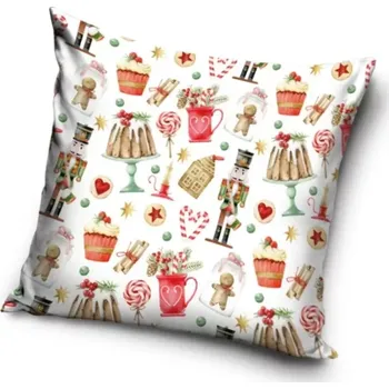 Dekorativní polštářek Vánoční dekorační polštářek Louskáček 40x40 cm