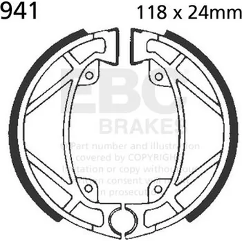 Brzdová čelist Sada brzdových čelistí EBC 941