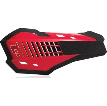 Chránič ruky pro motocykl kryty páček HP2 (Honda/Kawasaki), RTECH (crf červené, vč. montážní sady)