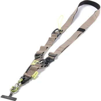 Popruh k fotoaparátu a kameře Tilta Fe Shoulder Strap and Buckle Kit- Brown/Lime