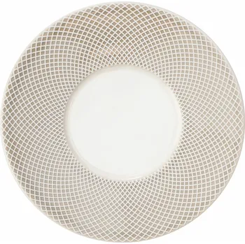 Talíř VERLO Norwich béžový okraj – podšálek 12,5 cm