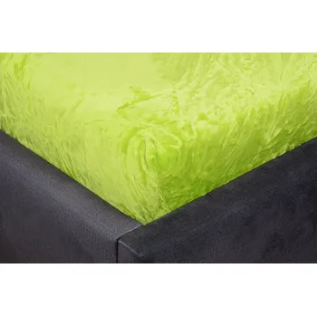 Prostěradlo Mikroplyšové prostěradlo MOA 90x200 cm limetkové