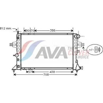 Chladič motoru Chladič, chlazení motoru AVA OLA2329