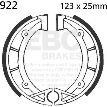 Brzdová čelist Sada brzdových čelistí EBC 922