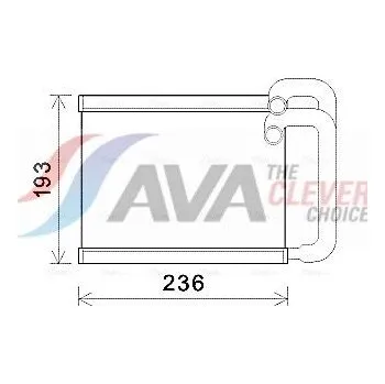 Výměník tepla Výměník tepla, vnitřní vytápění AVA COOLING SYSTEMS HY6391
