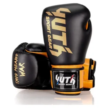 Boxerské rukavice YUTH Boxerské rukavice Gold Line - černo/zlaté - G_YBG1_BKGD Velikosti: 14 oz