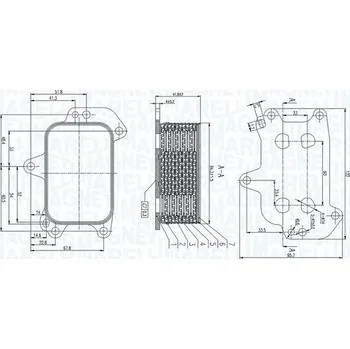 Chladič motoru Olejový chladič, motorový olej MAGNETI MARELLI 350300005100