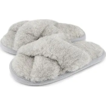 Dámské pantofle Vlnka Vlněné pantofle Pamela šedá velikost obuv dospělí 38-39