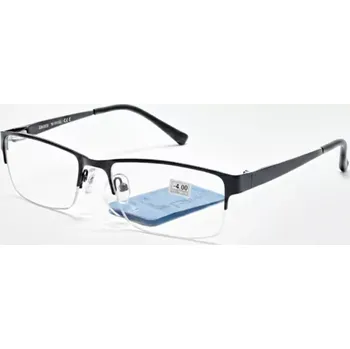 Brýle na čtení Dioptrické brýle na dálku SURGLASS DE LUXE TR-230, černé kovové unisex, dioptrie -4.00 (dioptrické brýle -4,0 | brýle na dálku | brýle na krátkozrakost | brýle mínusové | dálkové brýle | mínus brýle | do dálky brýle | pracovní brýle do dálky | levné)