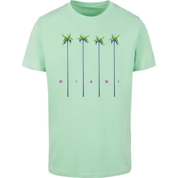 Pánské tričko Pánské tričko Miami Palms zelené Mister Tee kaki 2838192