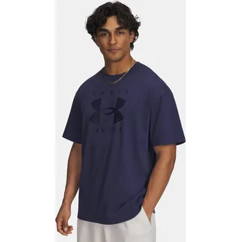 Pánské tričko Pánské tričko Under Armour UA M HW OS Branded SS-BLU 1389146-403 Modrá 3XL