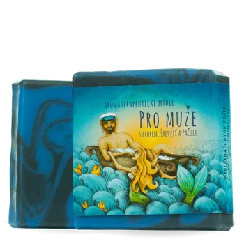 Mýdlo Přírodní Mýdlo pro muže Retro obal