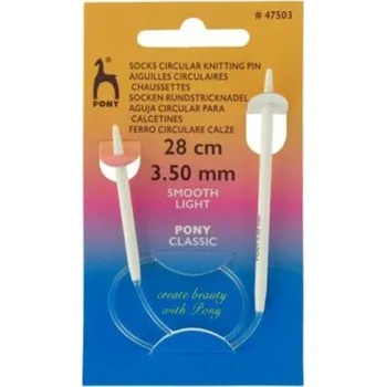 Jehlice Pletací jehlice - kruhové Pony ponožkové č. 3,5 mm-délka 28 cm (Jehlice o délce 28 cm)