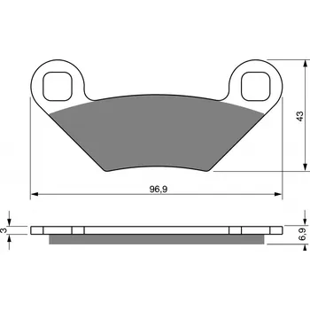 Auto-moto Brzdové destičky GOLDFREN 300 S33 OFF-ROAD FRONT