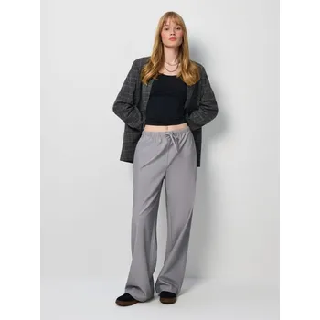 Kalhoty s širokými nohavicemi - XL - House - světle šedá - 694GB-09M