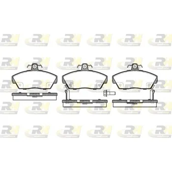 Brzdová destička Sada brzdových destiček, kotoučová brzda ROADHOUSE 2330.02