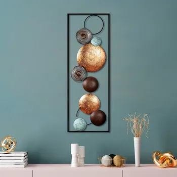 Nástěnná kovová dekorace Textured 7 vícebarevná