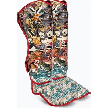 Chránič holeně pro bojový sport Chrániče holení Top King - CHINESE CULTURE - TKSGCTSL_CNBK Velikosti: L