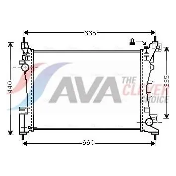 Chladič motoru Chladič, chlazení motoru AVA FTA2318