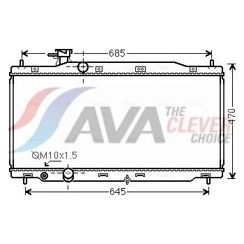 Chladič motoru Chladič, chlazení motoru AVA HD2241