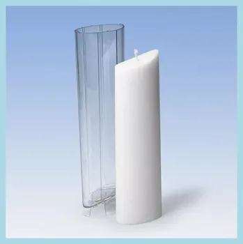 Výroba svíčky Polykarbonátová forma Oválný půdorys (Forma na výrobu svíček)