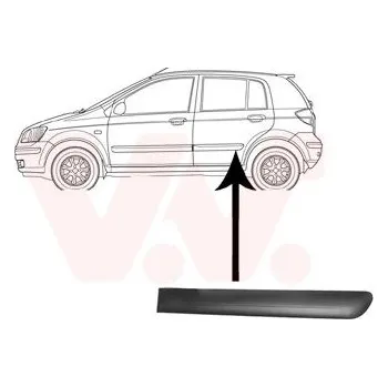 Lišta karosérie Ozdobná / ochranná lišta, dveře AGB 40440041
