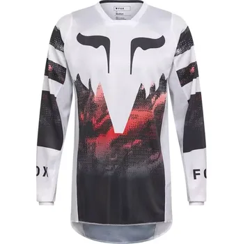 Moto dres Fox 180 Kairos Jersey L white/florescent red
