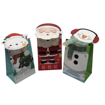 Dárková krabička Mikulášský dárkový sáček "Sada č.2" 8,5 × 13,5 × 6 cm – sada 3 ks