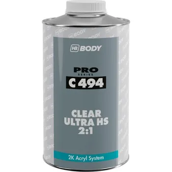 Autolak HB BODY C494 ultra HS 2:1 VOC akrylový lak transparent 1L