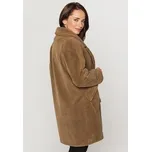 Perso Zimní kabát "MIŚ" Hnědá Oversize L