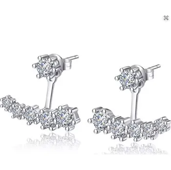 Náušnice Prosperk Náušnice oboustranné se zirkony