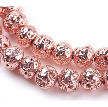 Dětské navlékací korálky Láva 4 mm (návlek 88 - 90 korálků)