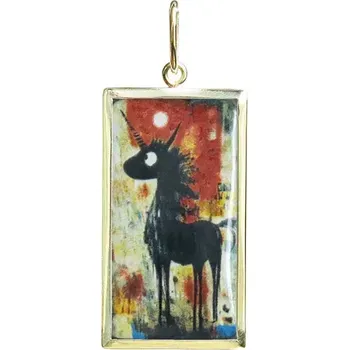 Přívěsek Aljančič Miniartion Jednorožec 3 žluté zlato