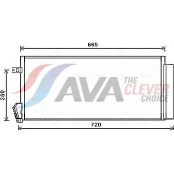 Výparník klimatizace Kondenzátor, klimatizace AVA FTA5396D
