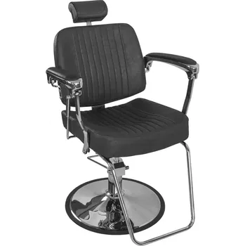 Kadeřnické křeslo Barber křeslo BJORN BH-3318 - matně černé