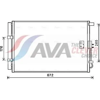 Výparník klimatizace Kondenzátor, klimatizace AVA KA5229D