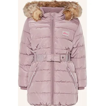 Dámský kabát S.Oliver Red Dívčí Prošívaný Kabát S Odnímatelnou Kapucí,...