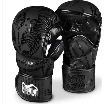 Boxerské rukavice PHANTOM Sparring rukavice muay thai - černé - PHMMAG2498 Velikosti: L/XL