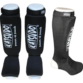 Fotbalový chránič Chrániče holení Katsudo STRIKE - černé - KATSUDO_STRIKE_BLK Velikosti: XL