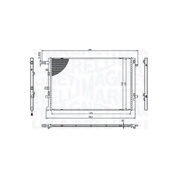 Chladič motoru Chladič, chlazení motoru MAGNETI MARELLI BM2170