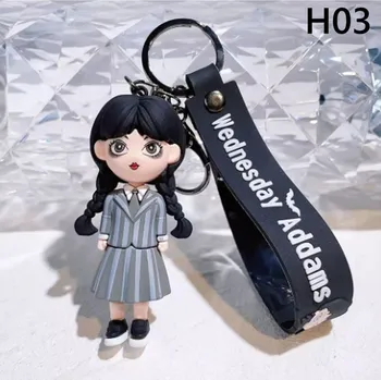 Wednesday Addams Klíčenka (přívěsek) "Wednesday Addams" Varianta: H03