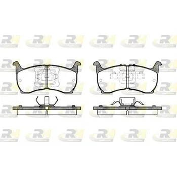 Brzdová destička Sada brzdových destiček, kotoučová brzda ROADHOUSE 2164.00