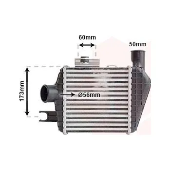 Chladič motoru Chladič turba VAN WEZEL 82004226