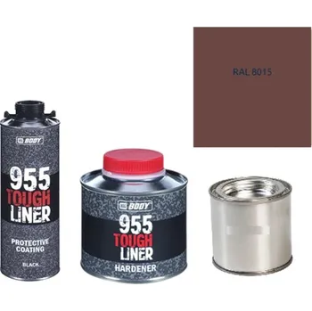 Autolak HB BODY 955 RAPTOR tough liner - 2k polyuretan textura set/báze + tužidlo + barva /RAL 8015 900ml